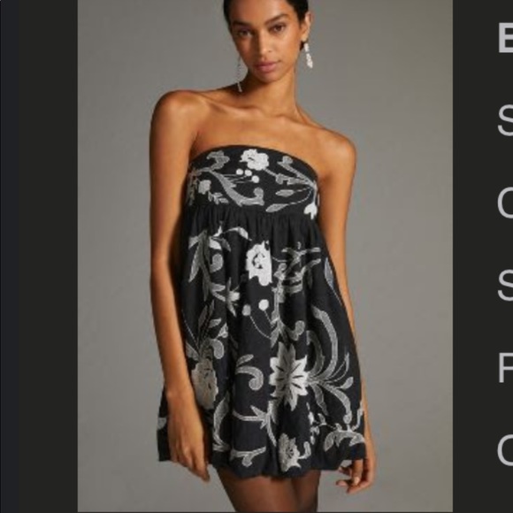 Maeve strapless bubble dress Anthropologie - Picture 1 of 5